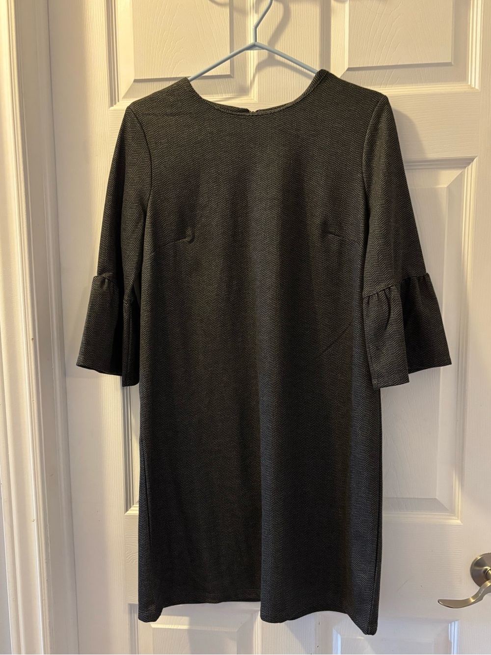 Pennmans Black Chevron Zip Dress